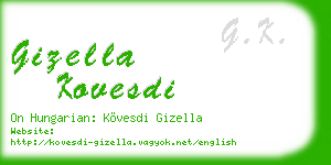 gizella kovesdi business card